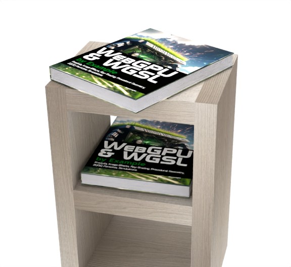 Reader photo of WebGPU and WGSL by Example: Fractals, Image Effects, Ray-Tracing, Procedural Geometry, 2D/3D, Particles, Simulations (Paperback)